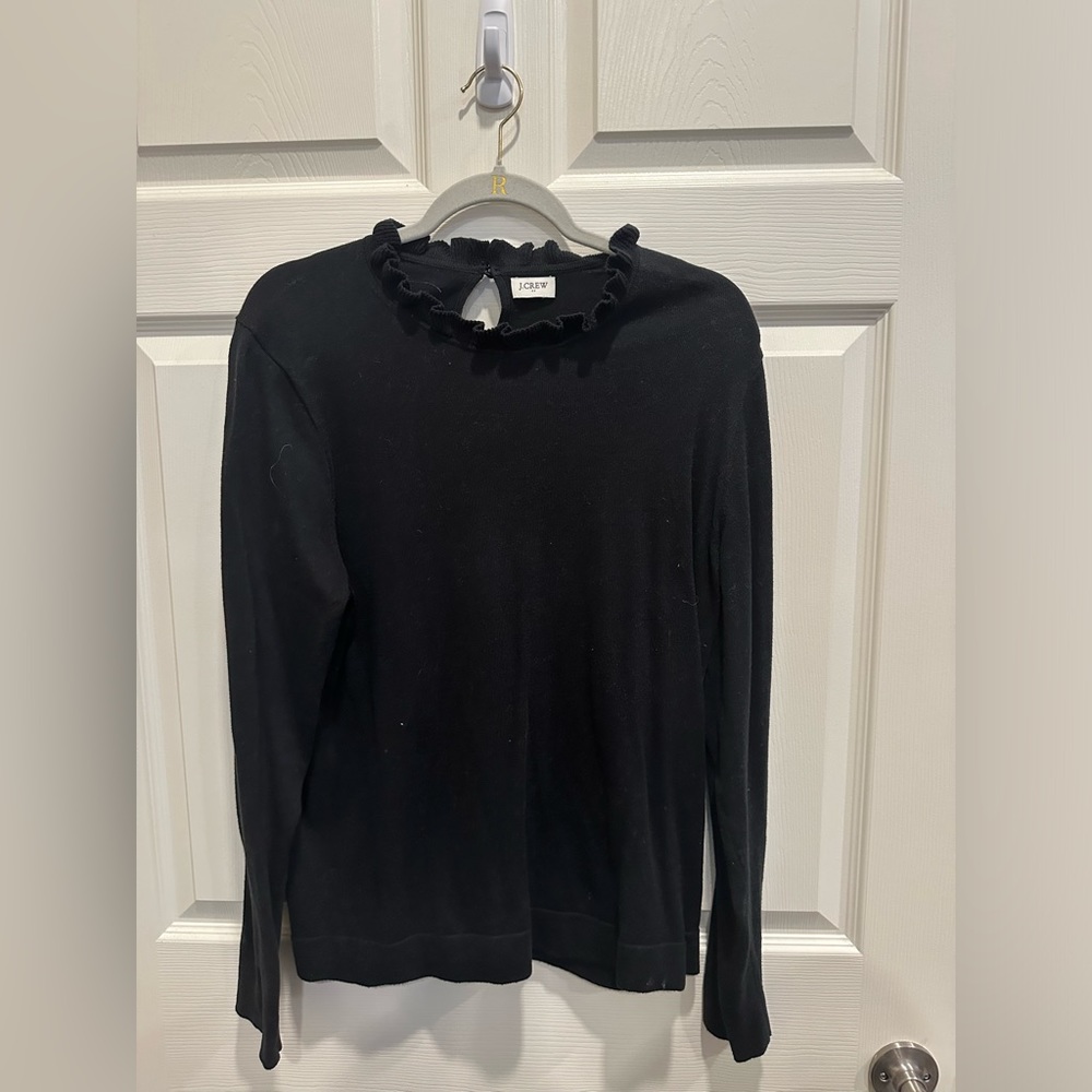JCREW Ruffleneck Sweater Size XL